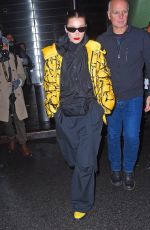 BELLA HADID Leaves Brandon Maxwell Fashion Show at NYFW in New York 02/11/2018