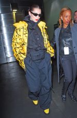 BELLA HADID Leaves Brandon Maxwell Fashion Show at NYFW in New York 02/11/2018