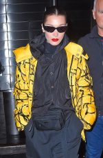 BELLA HADID Leaves Brandon Maxwell Fashion Show at NYFW in New York 02/11/2018