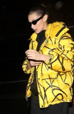 BELLA HADID Leaves Brandon Maxwell Fashion Show at NYFW in New York 02/11/2018