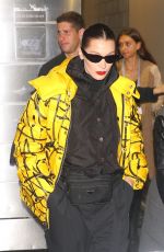 BELLA HADID Leaves Brandon Maxwell Fashion Show at NYFW in New York 02/11/2018