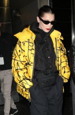 BELLA HADID Leaves Brandon Maxwell Fashion Show at NYFW in New York 02/11/2018