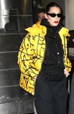 BELLA HADID Leaves Brandon Maxwell Fashion Show at NYFW in New York 02/11/2018