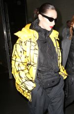 BELLA HADID Leaves Brandon Maxwell Fashion Show at NYFW in New York 02/11/2018