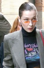 BELLA HADID Leaves Gigi