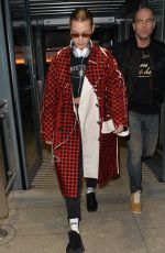 BELLA HADID Leaves Her Hotel in London 02/20/2018