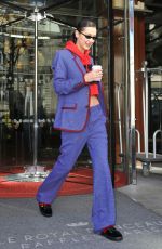 BELLA HADID Leaves Her Hotel in Paris 02/26/2018