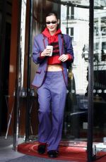 BELLA HADID Leaves Her Hotel in Paris 02/26/2018