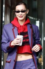 BELLA HADID Leaves Her Hotel in Paris 02/26/2018