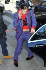 BELLA HADID Leaves Her Hotel in Paris 02/26/2018