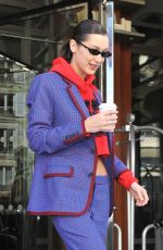 BELLA HADID Leaves Her Hotel in Paris 02/26/2018