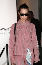 BELLA HADID Leaves Jimmy Choo + Off-white Event in New York 02/11/2018
