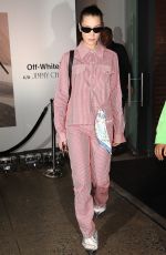 BELLA HADID Leaves Jimmy Choo + Off-white Event in New York 02/11/2018