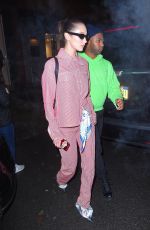 BELLA HADID Leaves Jimmy Choo + Off-white Event in New York 02/11/2018