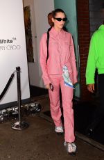 BELLA HADID Leaves Jimmy Choo + Off-white Event in New York 02/11/2018
