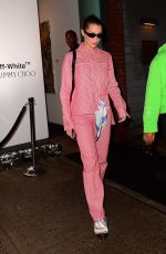 BELLA HADID Leaves Jimmy Choo + Off-white Event in New York 02/11/2018
