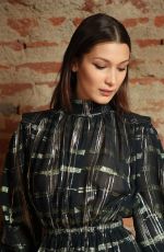 BELLA HADID on the Backstage of Alberta Ferretti Fashion Show at MFW in Milan 02/21/2018