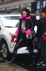 BELLA HADID Out and About in New York 02/10/2018