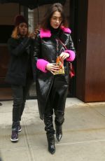 BELLA HADID Out and About in New York 02/10/2018