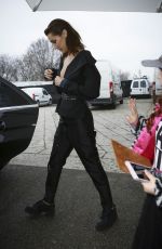 BELLA HADID Out at Milan Fashion Week 02/23/2018