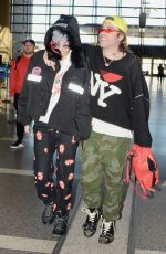 BELLA THORNE and Mod Sun at LAX Airport in Los Angeles 02/25/2018