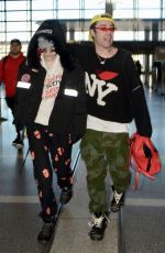 BELLA THORNE and Mod Sun at LAX Airport in Los Angeles 02/25/2018