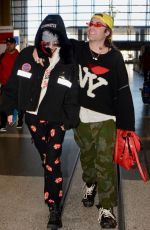 BELLA THORNE and Mod Sun at LAX Airport in Los Angeles 02/25/2018