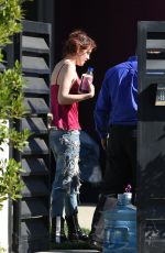 BELLA THORNE Takes Driving Lessons in Los Angeles 02/03/2018