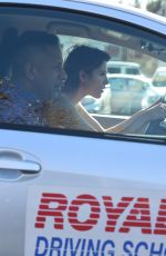 BELLA THORNE Takes Driving Lessons in Los Angeles 02/03/2018