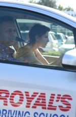 BELLA THORNE Takes Driving Lessons in Los Angeles 02/03/2018