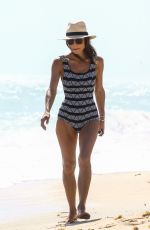 BETHENNY FRANKEL in Swimsuit at a Beach in Miami 02/23/2018