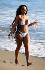 BLAC CHYNA in Bikini at a Beach 02/14/2018