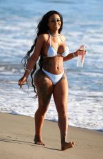 BLAC CHYNA in Bikini at a Beach 02/14/2018