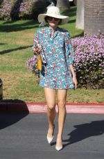 BLANCA BLANCO in Floral Print Dress Out in Malibu 02/03/2018