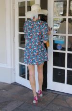 BLANCA BLANCO in Floral Print Dress Out in Malibu 02/03/2018