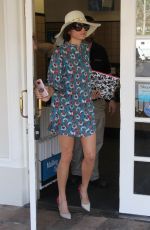 BLANCA BLANCO in Floral Print Dress Out in Malibu 02/03/2018