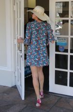 BLANCA BLANCO in Floral Print Dress Out in Malibu 02/03/2018