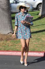 BLANCA BLANCO in Floral Print Dress Out in Malibu 02/03/2018