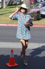 BLANCA BLANCO in Floral Print Dress Out in Malibu 02/03/2018