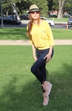 BLANCA BLANCO Out at a Park in Beverly Hills 02/01/2018