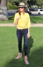BLANCA BLANCO Out at a Park in Beverly Hills 02/01/2018