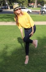 BLANCA BLANCO Out at a Park in Beverly Hills 02/01/2018