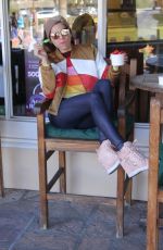 BLANCA BLANCO Out for Coffee and Frozen Yogurt in Malibu 02/23/2018