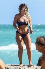 BRIELLE BIERMANN in Bikini at a Beach in Miami 02/24/2018
