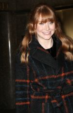 BRYCE DALLAS HOWARD Arrives at Today Show in New York 02/15/2018