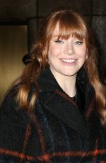 BRYCE DALLAS HOWARD Arrives at Today Show in New York 02/15/2018