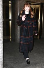 BRYCE DALLAS HOWARD Arrives at Today Show in New York 02/15/2018