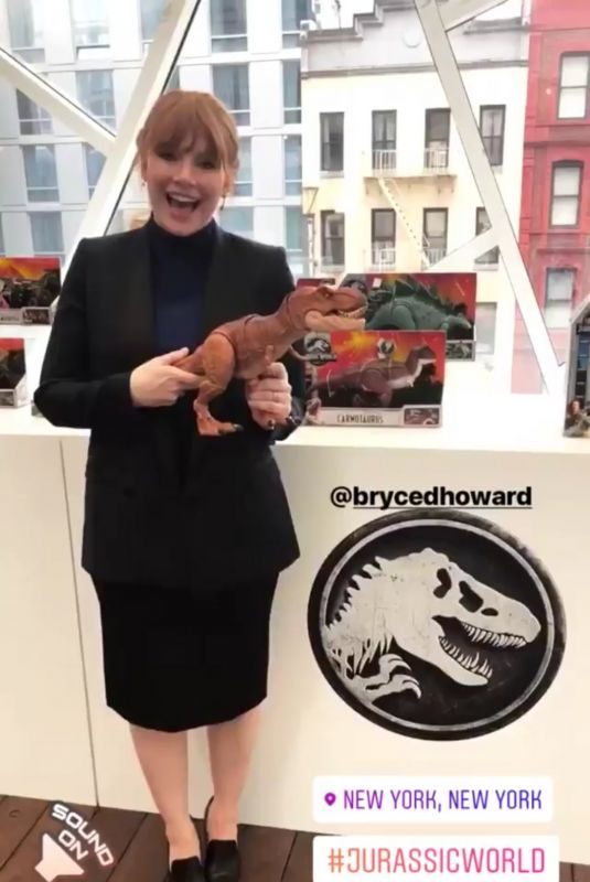 BRYCE DALLAS HOWARD at New York Toy Fair 02/16/2018