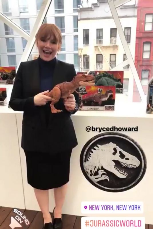 BRYCE DALLAS HOWARD at New York Toy Fair 02/16/2018