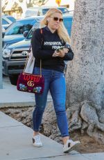 BUSY PHILIPPS in Jeans Out in Los Angeles 02/16/2018